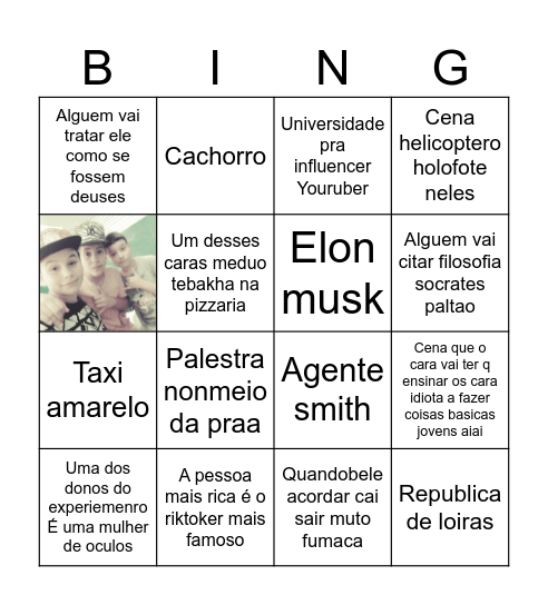 Bing idiota Bingo Card
