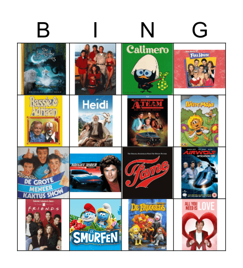 Sara's jeugd Bingo Card