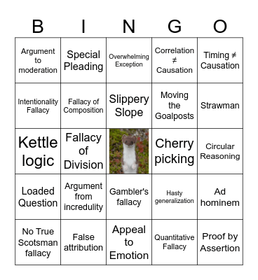 Fallacious Bingo Card