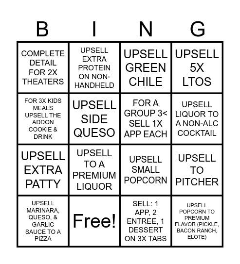 SERVER BINGO Card