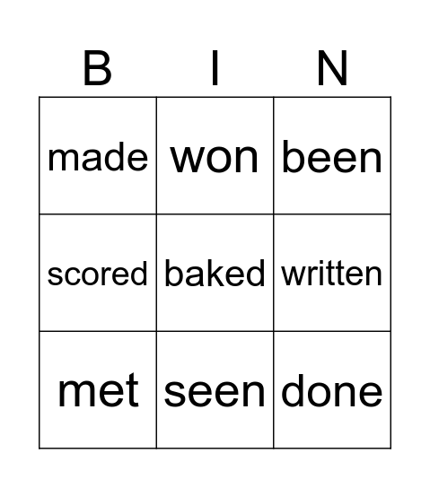 Way to Go 5 Unit 4 Bingo Card