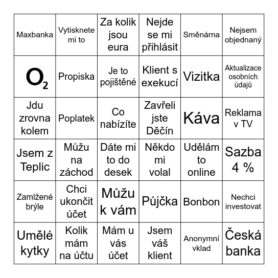 Creditas Bingo Card
