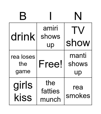 Vesa Bingo Card