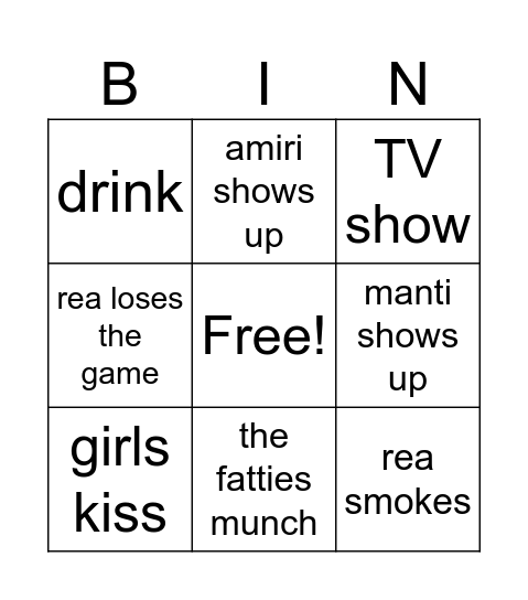 Vesa Bingo Card