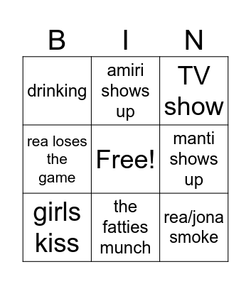 Vesa Bingo Card