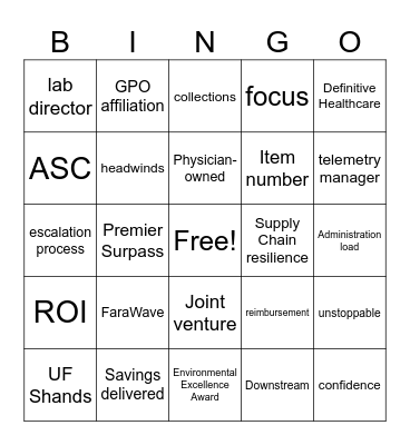 Breakout BINGO Card
