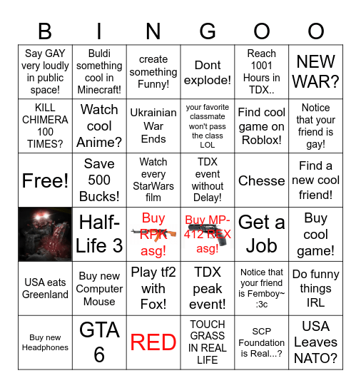 2026 Bingo Card