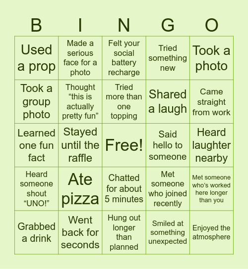 Payroll Services Bingo Card