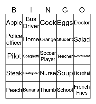 Everybody Up 2 May 15 Bingo Card