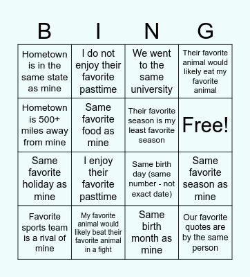 Get to Know Your Peers - January 2026 DP Cohort Bingo Card