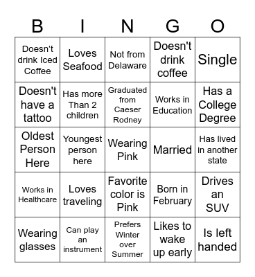 Galentine's Day Bingo Card
