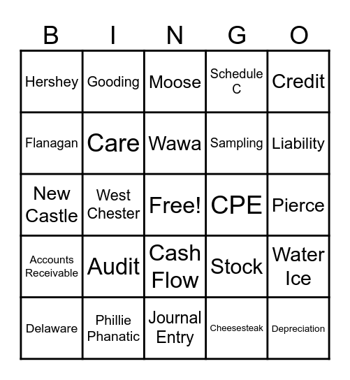 Busy Season Bingo Card