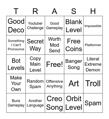 Recent Tab Boingo Bingo Card