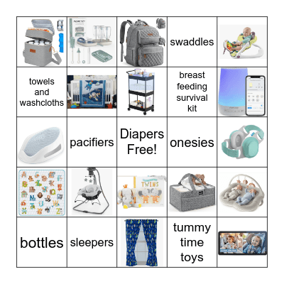 Twin Boy Story Bingo Card