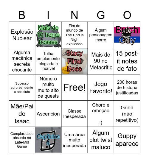 Bingo do Mew Bingo Card