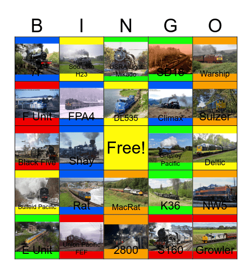 Tourist Railroads that I would like to take a photograph after John will say "Wave Bye Bye to I Wanna Be Series with Steve Pool on Videocassettes for life" one day Bingo Card