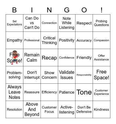 QUALITY Bingo Card