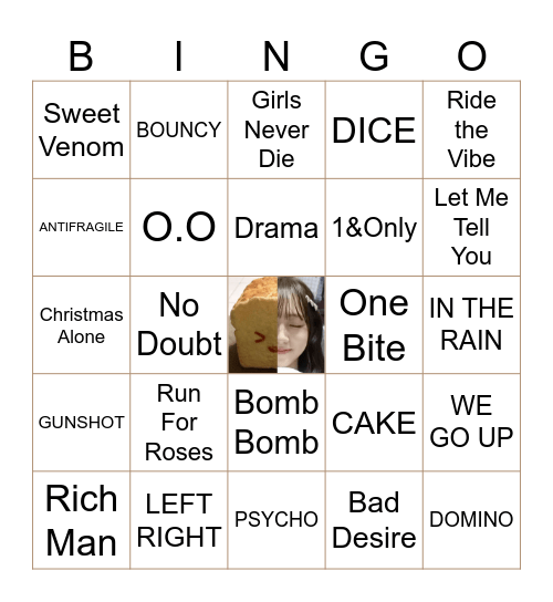 Bingo misto Bingo Card
