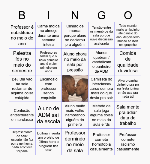 Bingo Etec 2026 Bingo Card