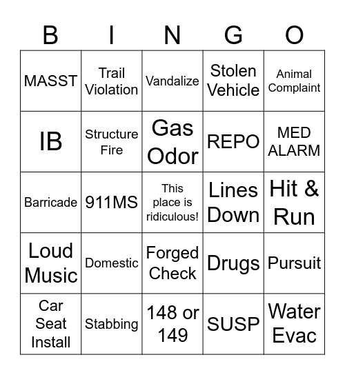 Snowmageddon Part 2 Bingo Card