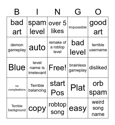 recent tab Bingo Card