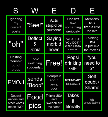 My FRIEND BINGO Card