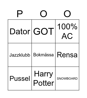~2026~ Bingo Card