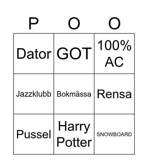 ~2026~ Bingo Card