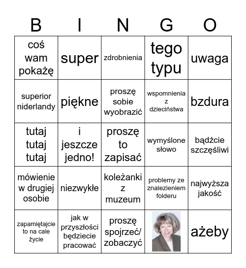 PURC Bingo Card