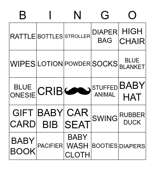 BABY CAIDEN Bingo Card