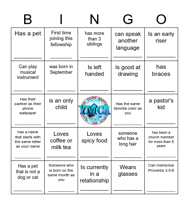 FIND SOMEONE WHO Bingo Card