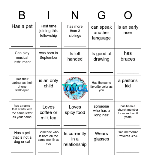 FIND SOMEONE WHO Bingo Card
