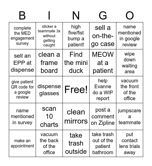 HAPPY FEBINGO!!! Bingo Card