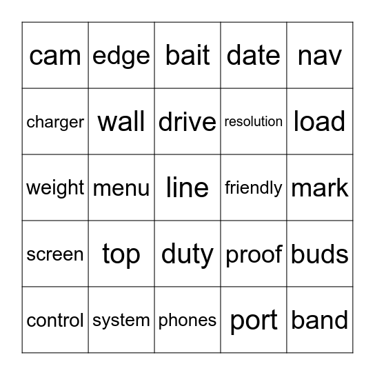 Technology and IT Bingo Card