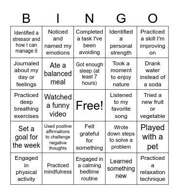 ABC Please Bingo! Bingo Card