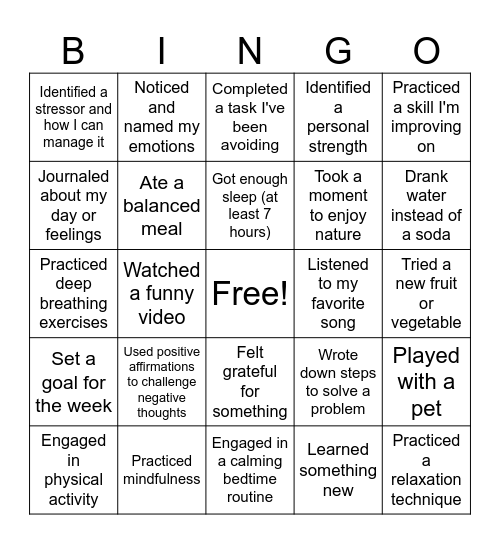 ABC Please Bingo! Bingo Card