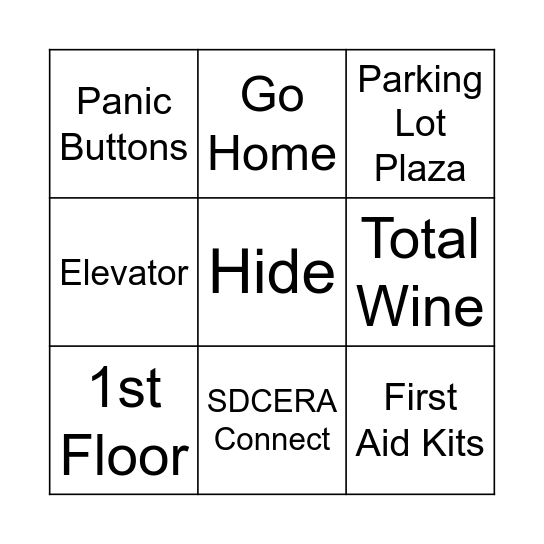 Security Bingo Card