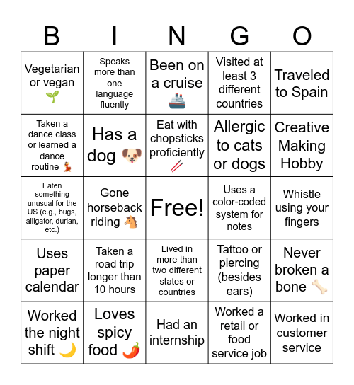 Plus3 Netherlands 2026 Bingo Card