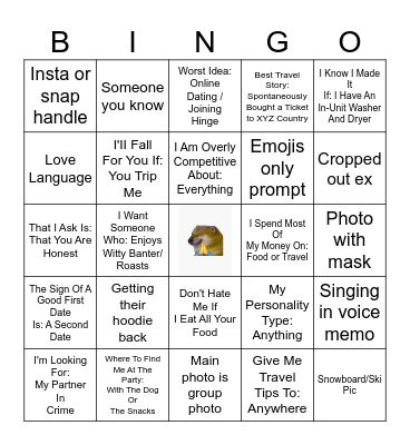 Jess's Hinge Bingo 2 Bingo Card