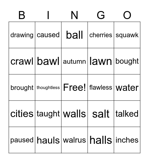 4.3 Bingo Card