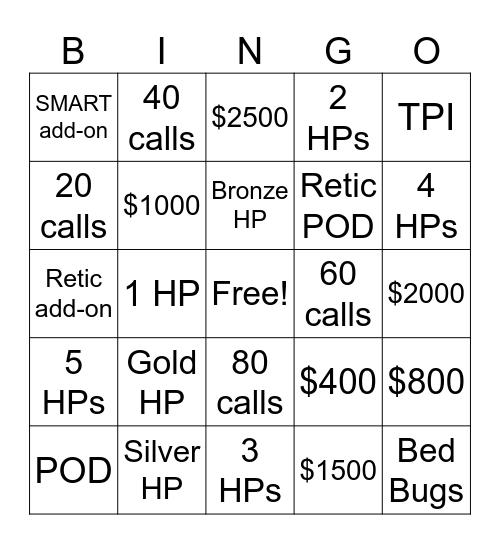 Flick Bingo Card