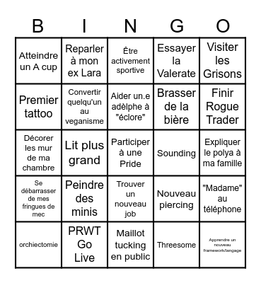 Bingo 2026 Bingo Card