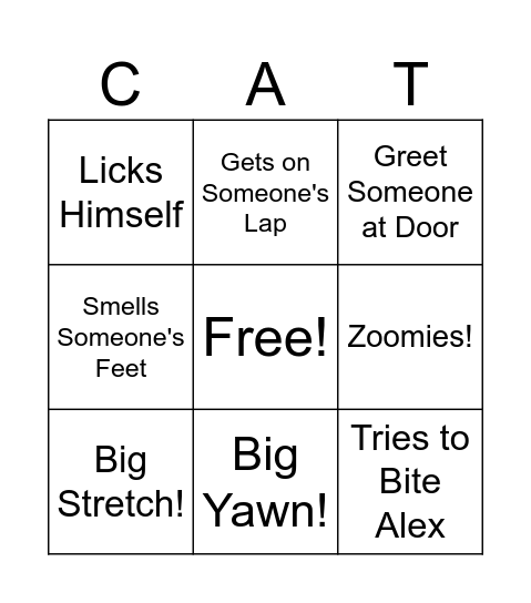 Scribbles Bingo! Bingo Card