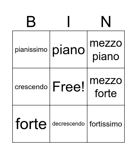 Dynamic Bingo Card