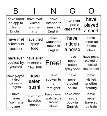 Bingo Card