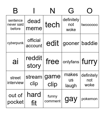BINGO Card