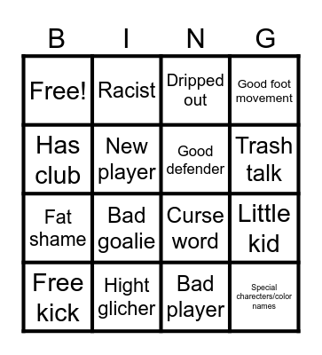 Vrfs Bingo Card
