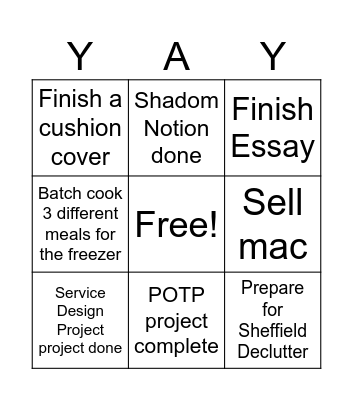February Bingo Card