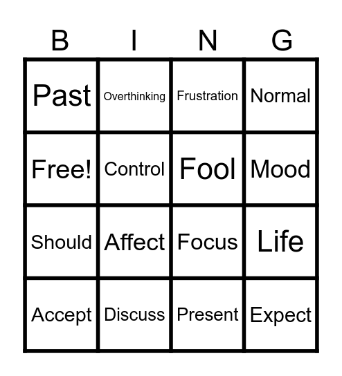 Conversation 1 Bingo Card