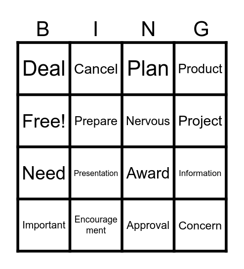 Conversation 3 Bingo Card